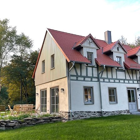 Apartamento Schellnhof Forsthaus Am Waldrand Nidda Exterior foto