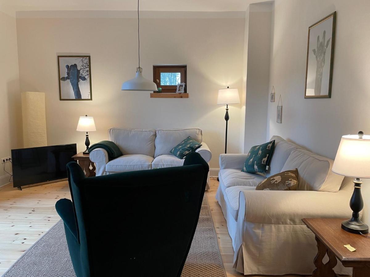 Apartamento Schellnhof Forsthaus Am Waldrand Nidda Exterior foto